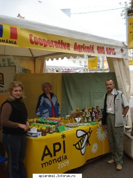 APIMONDIA 2009 Franta - colegii mei la stand..eu faceam poza :) - INTALNIRI