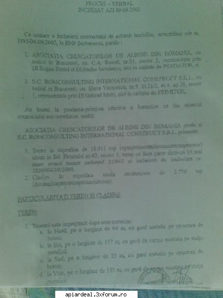 Alegeri ACA - Asa arata actul de predare -primire a terenului - ASOCIATII