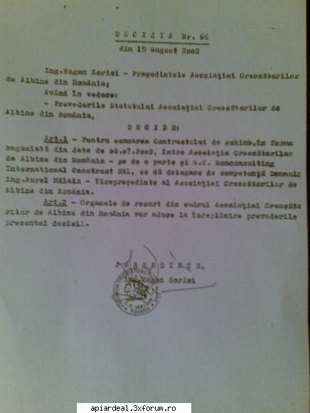 Alegeri ACA - Sa-i mai reinprospatam memoria lui Zorici ; Era - ASOCIATII