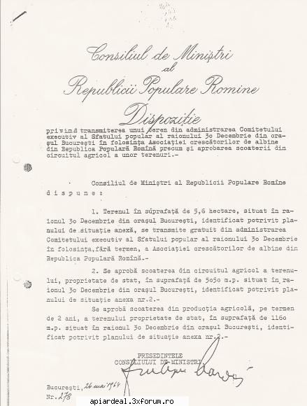Alegeri ACA - dispozitia : CONSILIUL DE MINISTRI AL REPUBLICII - ASOCIATII