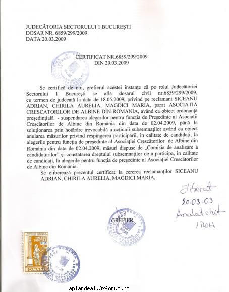 Alegeri ACA - si al doilea ! este bine sa vada toata tara - ASOCIATII