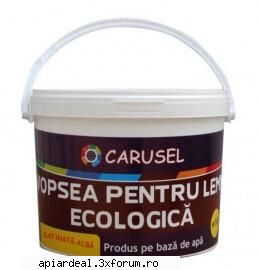 Ecologic - Vopsea pentru lemn ecologica alba sau colorata - VANZARI