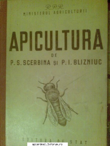 Jurnal apicol - A doua este primul manual din era comunista - INTRETINEREA ALBINELOR