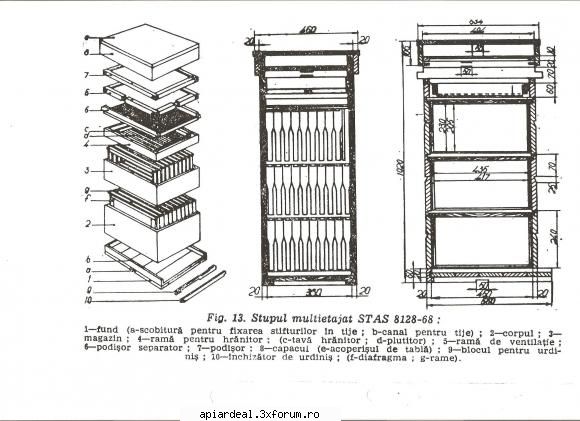 Sistemul Me cu rama de 1/2(redus) - Singura diferenta fiind constructiva, inaltimea - INTRETINEREA ALBINELOR