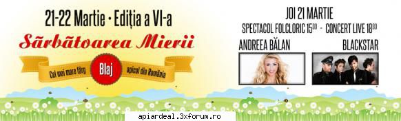 Targ apicol "Sarbaoarea mierii", Blaj 21-22 martie 2013 - Apidava, Consiliul Local Blaj si - INTALNIRI