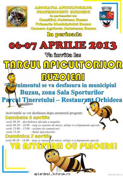 Targ apicol la Buzau - Pe data de 6-7 aprilie 2013 se va desfasura - INTALNIRI