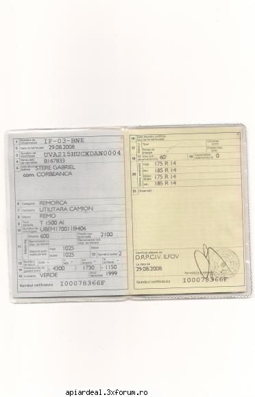 Vand remorca 2100 kg - VANUNTUL NU MAI ESTE VALABIL REMORCA SA VANDUT - VANZARI