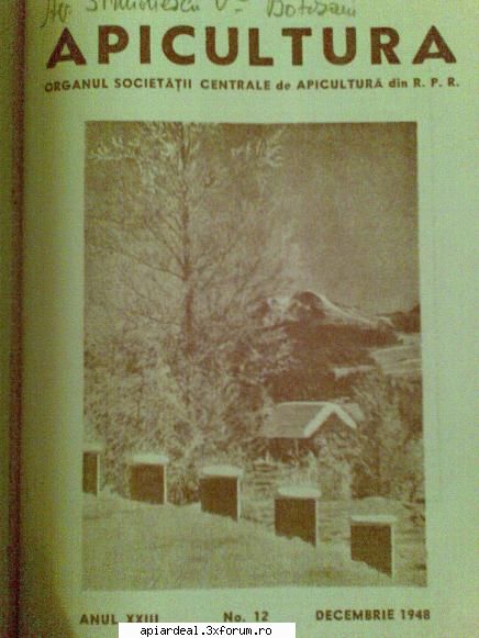 din istoria revistelor apicole - Si cu gandul la Cristi X va prezint primul numar - REVISTE & CARTI