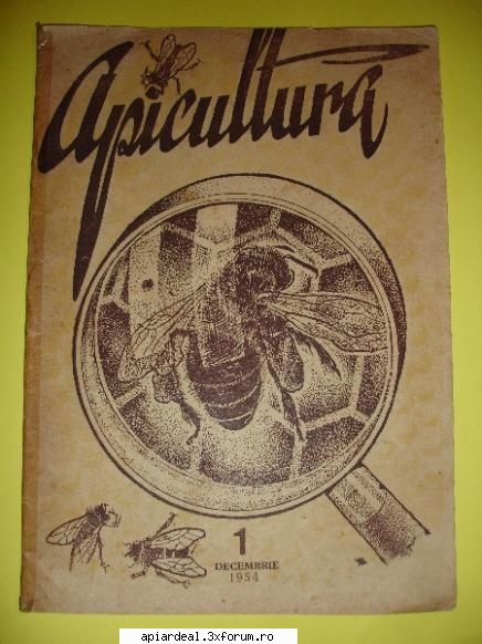 din istoria revistelor apicole - asa arata primul numar al revistei apicultura - REVISTE & CARTI