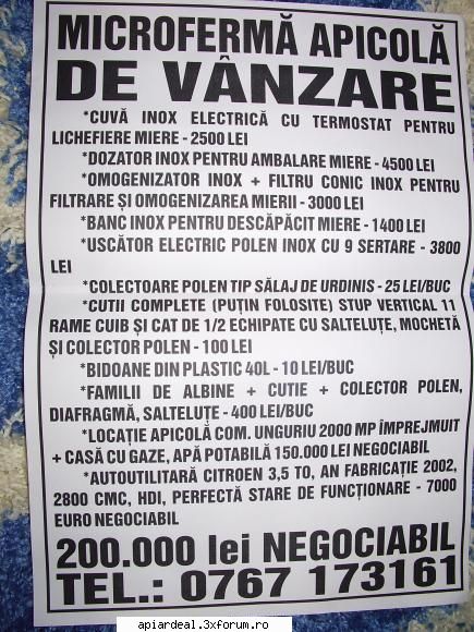 microferma apicola - pentru iubitori de albine :D - VANZARI