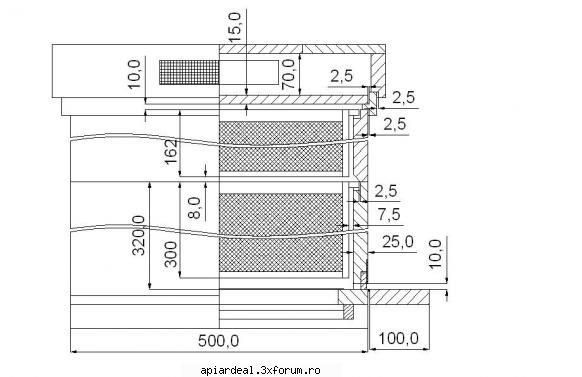 schite STUP VERTICAL 12 R + CAT 1/2 - vederea laterala - SCHITE STUPI