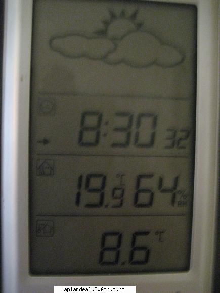 temperatura in tara - asta e poate din 19 se va indrepta - INTRETINEREA ALBINELOR