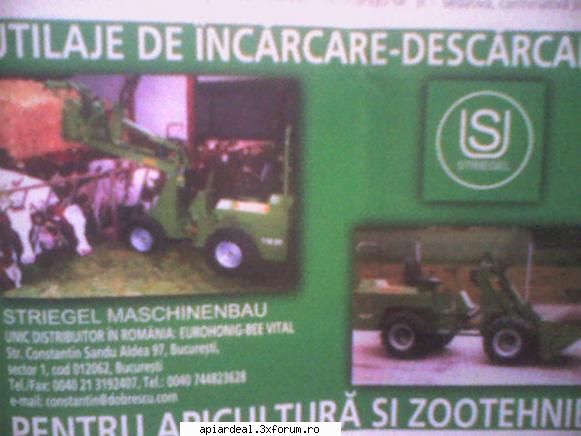utilaje incarcare & descarcare - Tot in lumea apicola am vazut aceasta reclama - FIRME